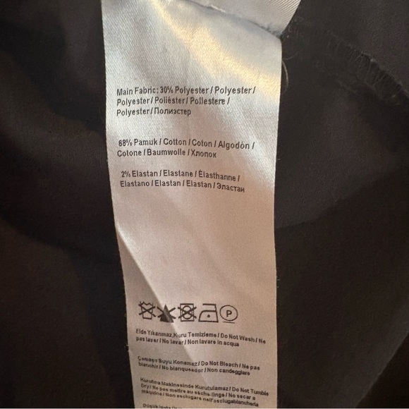 Anthropologie Exquise Tobie Mini Shirt Dress Black Pintuck Poplin XL - Picture 5 of 7